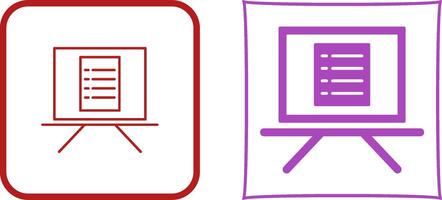 Unique Notice Board Icon Design vector