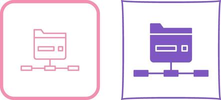 Network Folder Icon Design vector