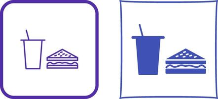 Unique Lunch Icon Design vector