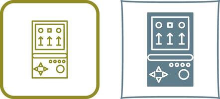 Unique Brick Game Icon Design vector