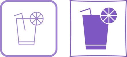 Unique Lemon Juice Icon Design vector