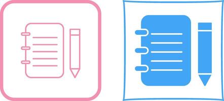 Unique Notepad Icon Design vector