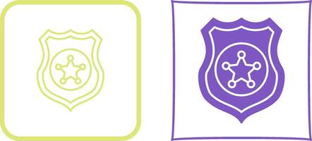 Police shield Icon Design vector