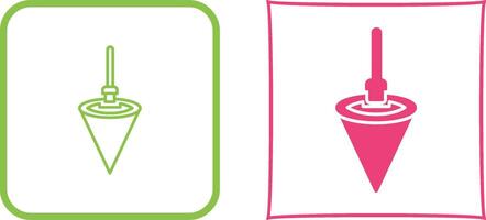 Plumb Bob Icon Design vector