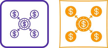 Distribution Icon Design vector