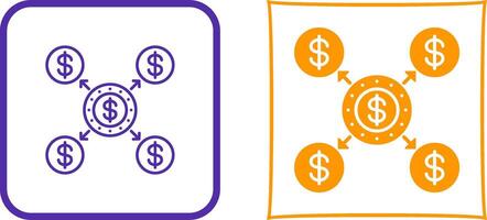 Distribution Icon Design vector