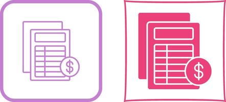 Invoice Icon Design vector