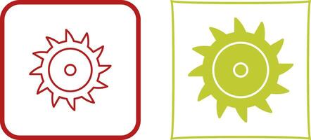 Saw Blade Icon Design vector