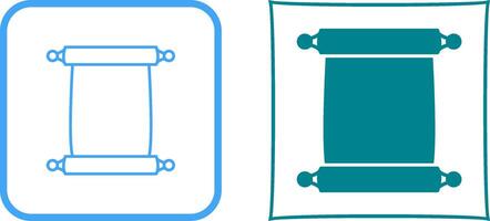 Scroll of Paper Icon Design vector