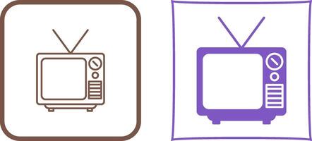 televisión transmitir icono diseño vector
