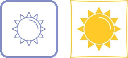 diseño de icono de sol vector