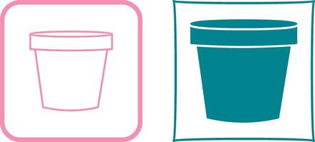 Plant Pot Icon Design vector