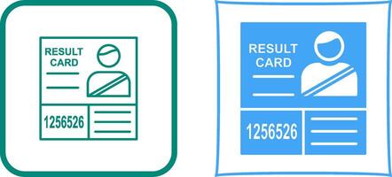 Candidate Results Icon Design vector