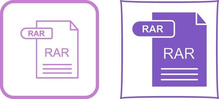 RAR Icon Design vector