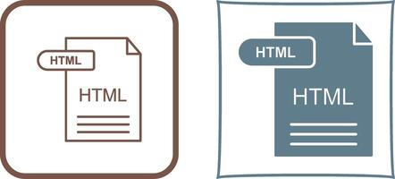 HTML Icon Design vector