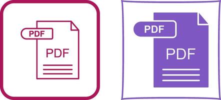 PDF Icon Design vector