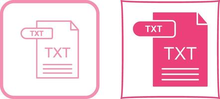 TXT Icon Design vector