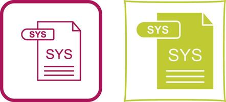 SYS Icon Design vector