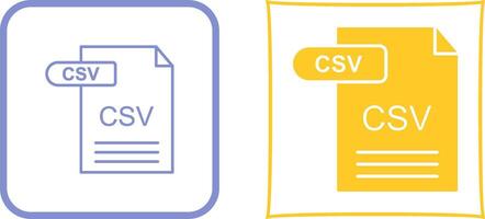 CSV Icon Design vector