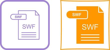 SWF Icon Design vector