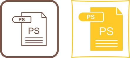 PS Icon Design vector