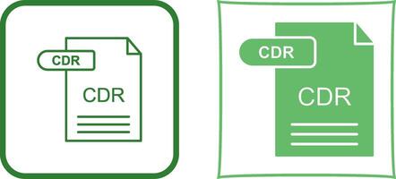 CDR Icon Design vector