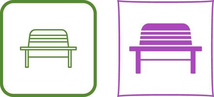 Garden Bench Icon Design vector