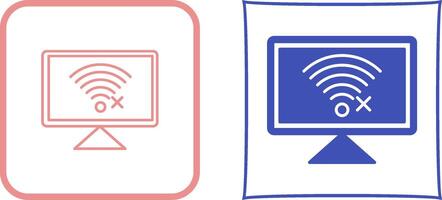 Disconnected Network Icon Design vector