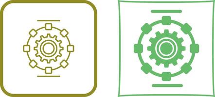 Automated Process Icon Design vector