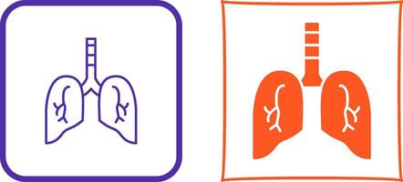 Lung Icon Design vector