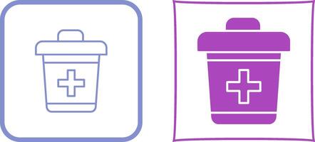 Dustbin Icon Design vector