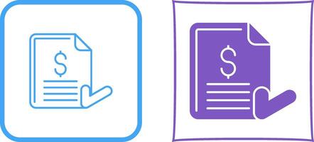 Invoice Icon Design vector