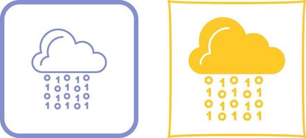 Cloud Coding Icon Design vector