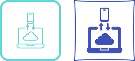 Data Transfer Icon Design vector