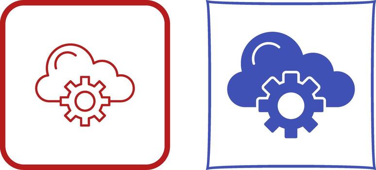 Cloud Computing Icon Design vector