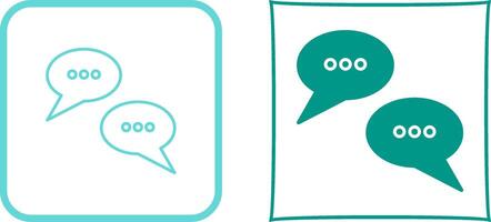 Conversation Bubbles Icon Design vector