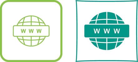 World Wide Web Icon Design vector
