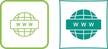 World Wide Web Icon Design vector