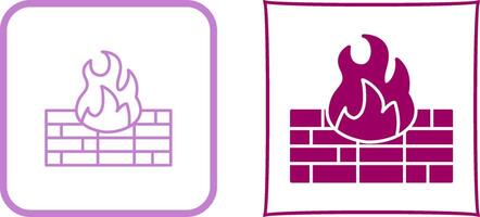 Firewall Icon Design vector