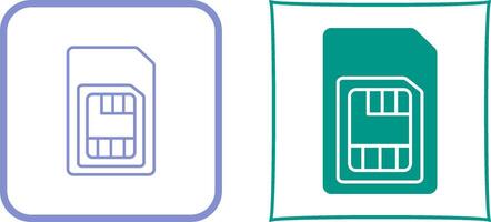 Sim Card Icon Design vector
