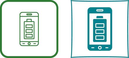 Mobile Battery Icon Design vector