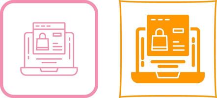 Online Shopping Icon Design vector