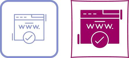 Domain Icon Design vector