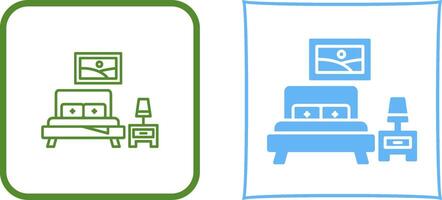 Bedroom Icon Design vector