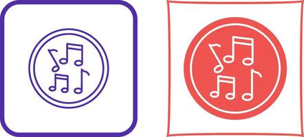 Musical Notes Icon Design vector