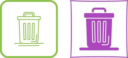 Trash Can Icon Design vector