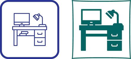 Desk Icon Design vector