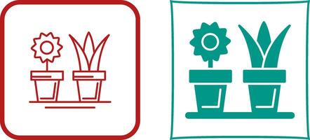 House Plants Icon Design vector