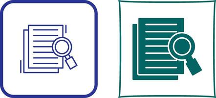 Details Looking Icon Design vector