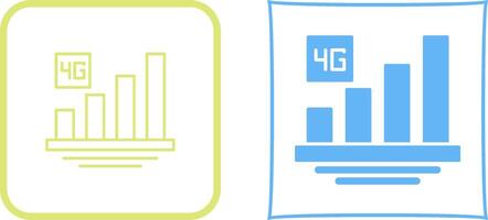 4G Icon Design vector